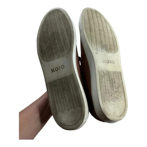 KOIO Capri Suede Leather Low Top Sneakers Clay Red - Picture 5 of 12